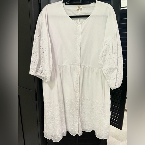 Good Hart by Matilda Jane White Islet dress. Euc. Size XL. Smoke free - Picture 1 of 3